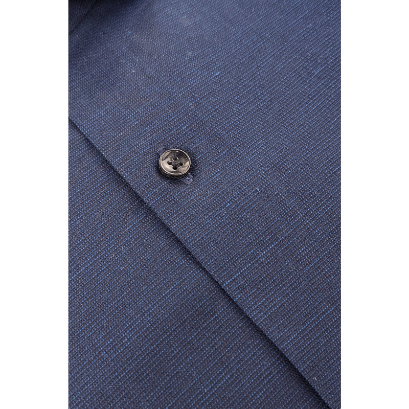 Navy Textured Slim Fit Shirt | Montivo Pakistan