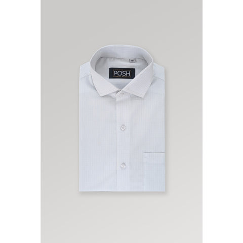 White Blue Lining Slim Fit Shirt | Montivo Pakistan