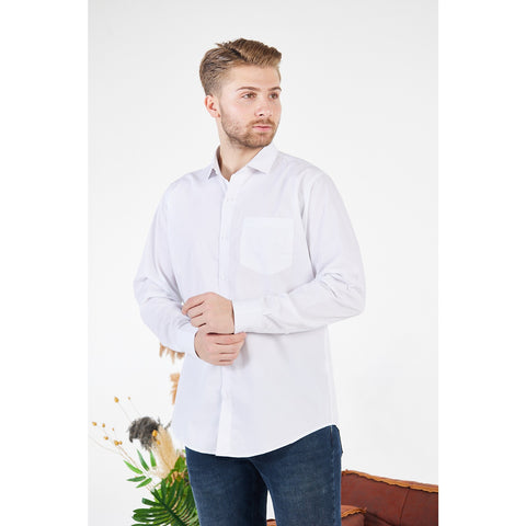 White Blue Lining Slim Fit Shirt | Montivo Pakistan