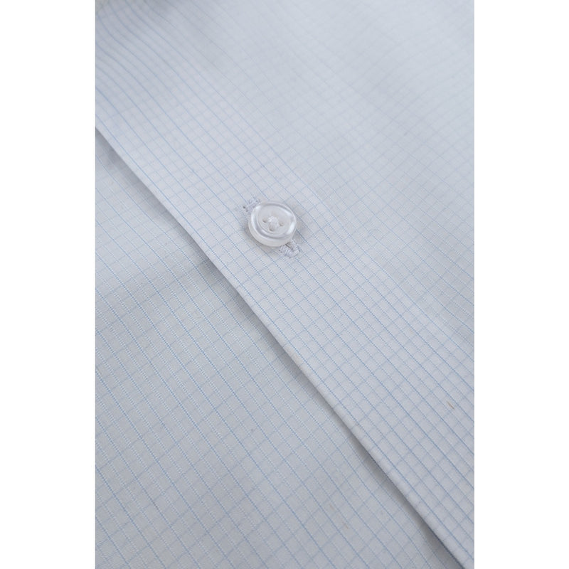 White Blue Lining Slim Fit Shirt | Montivo Pakistan