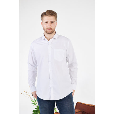White Blue Lining Slim Fit Shirt | Montivo Pakistan
