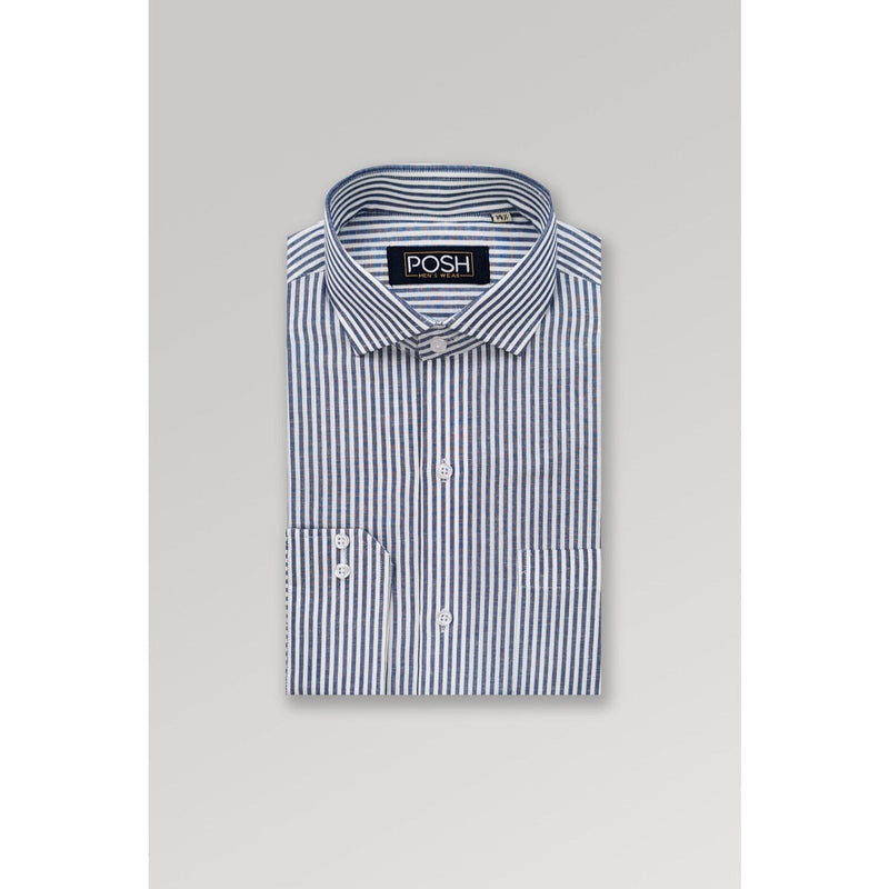 Textured Lining Slim Fit Shirt | Montivo Pakistan