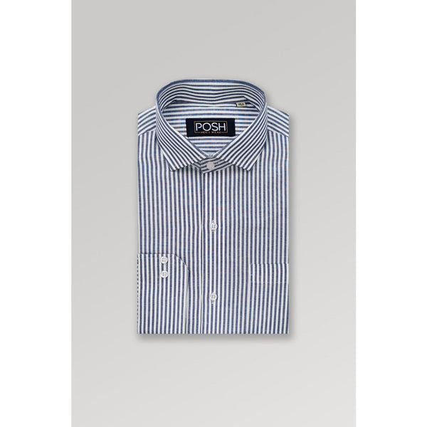 Textured Lining Slim Fit Shirt | Montivo Pakistan