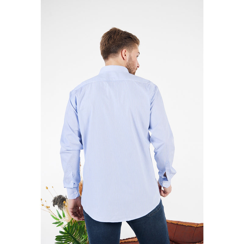 Blue Lining Slim Fit Shirt | Montivo Pakistan