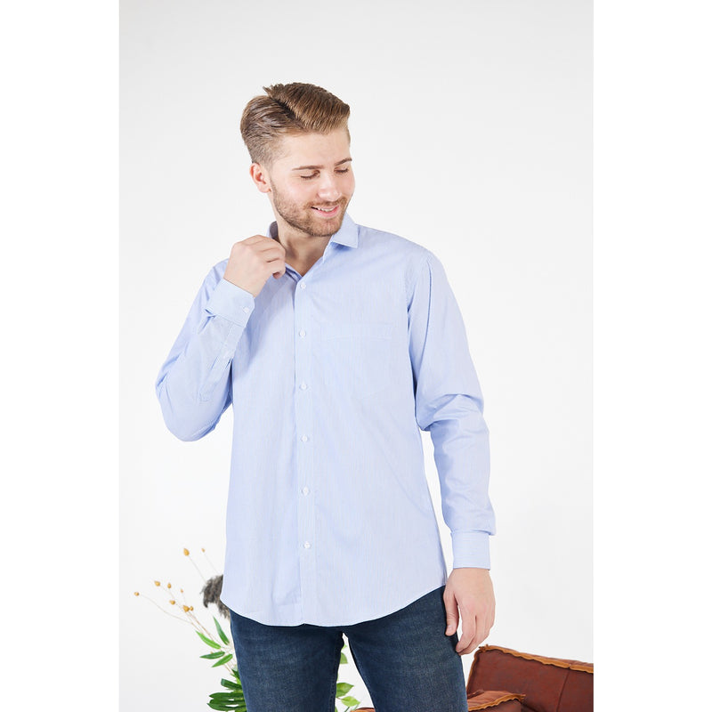 Blue Lining Slim Fit Shirt | Montivo Pakistan