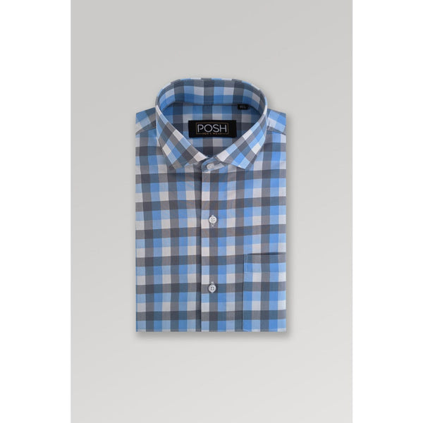 Gingham Check Slim Fit Shirt | Montivo Pakistan