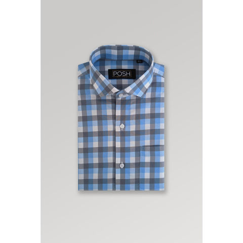Gingham Check Slim Fit Shirt | Montivo Pakistan