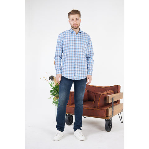 Gingham Check Slim Fit Shirt | Montivo Pakistan