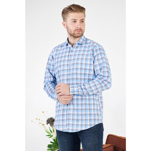 Gingham Check Slim Fit Shirt | Montivo Pakistan