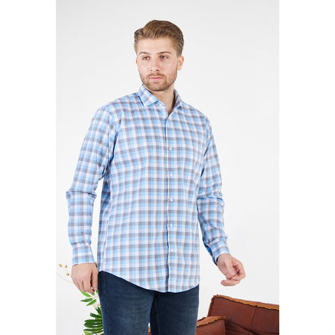 Gingham Check Slim Fit Shirt | Montivo Pakistan