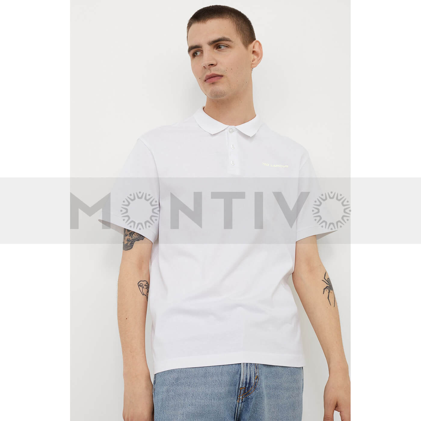 Ted Lapidus White Slim Fit Polo | Montivo Pakistan
