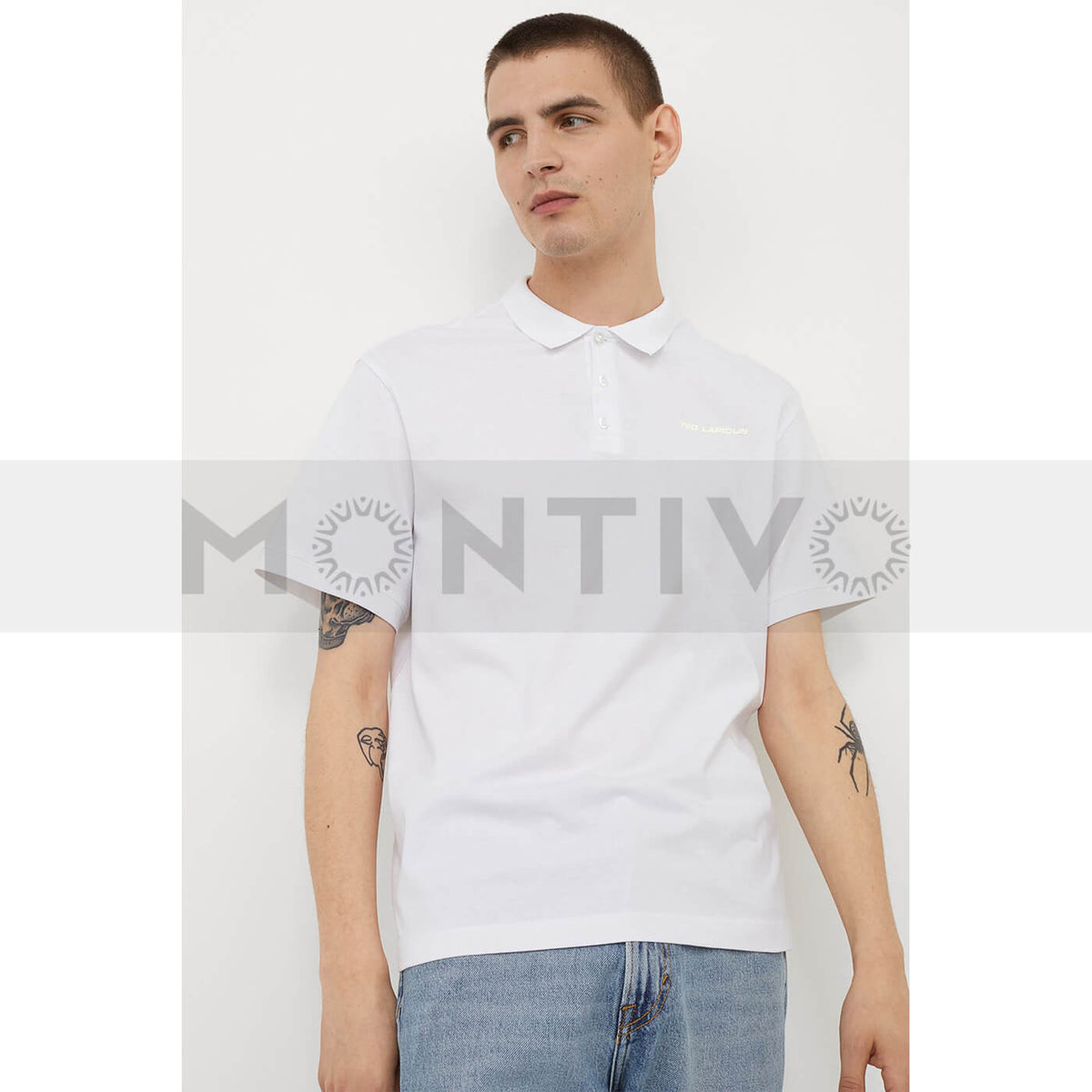 Ted Lapidus White Slim Fit Polo | Montivo Pakistan