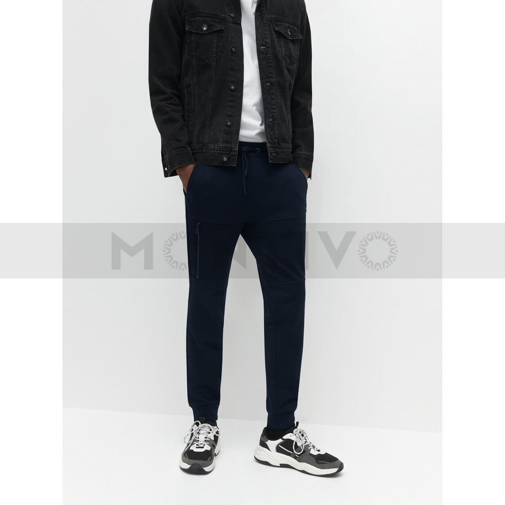Reserved Navy Slim Fit Blue Joggers | Montivo Pakistan