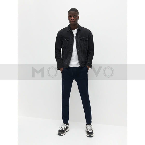 Reserved Navy Slim Fit Blue Joggers | Montivo Pakistan
