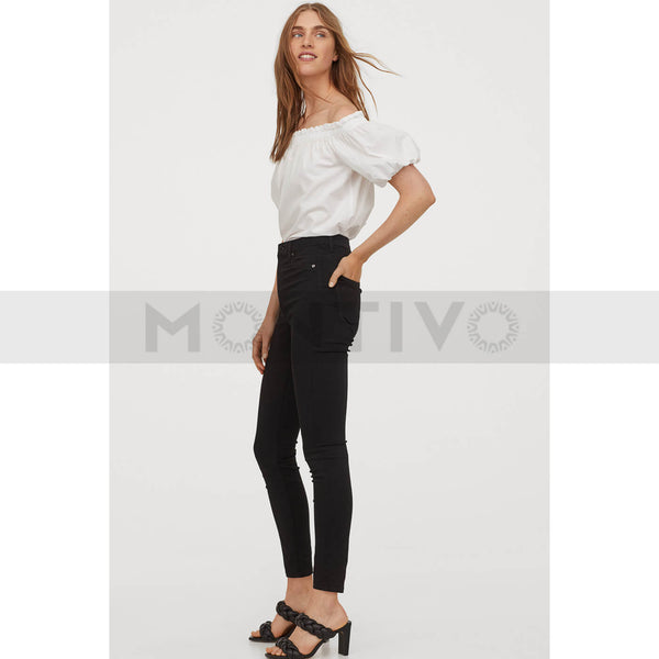 HM Black Curvy High Waist Jeggings | Montivo Pakistan