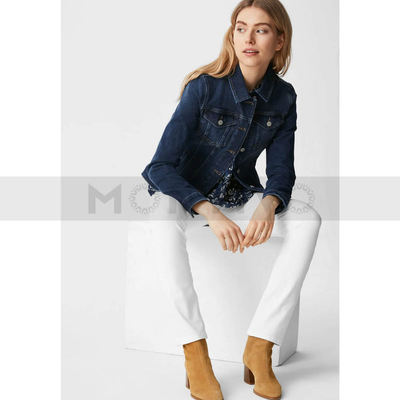 CA Dark Blue Denim Jacket | Montivo Pakistan