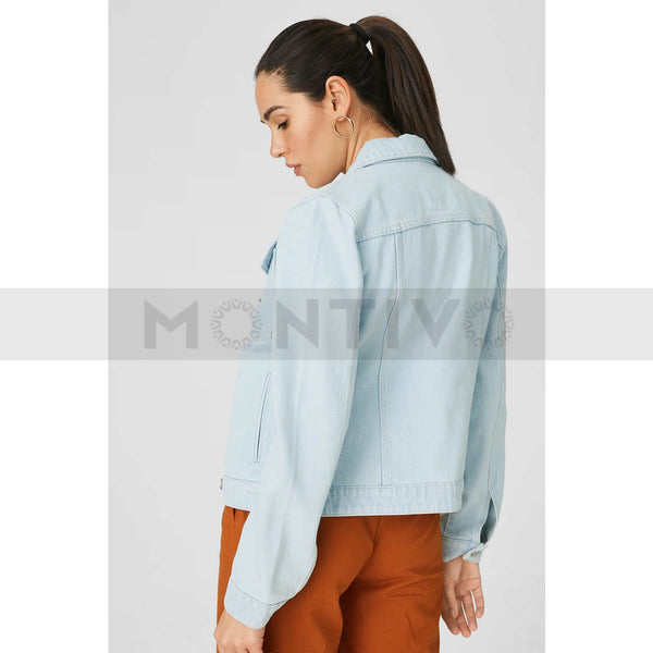 CA Light Blue Denim Jacket | Montivo Pakistan