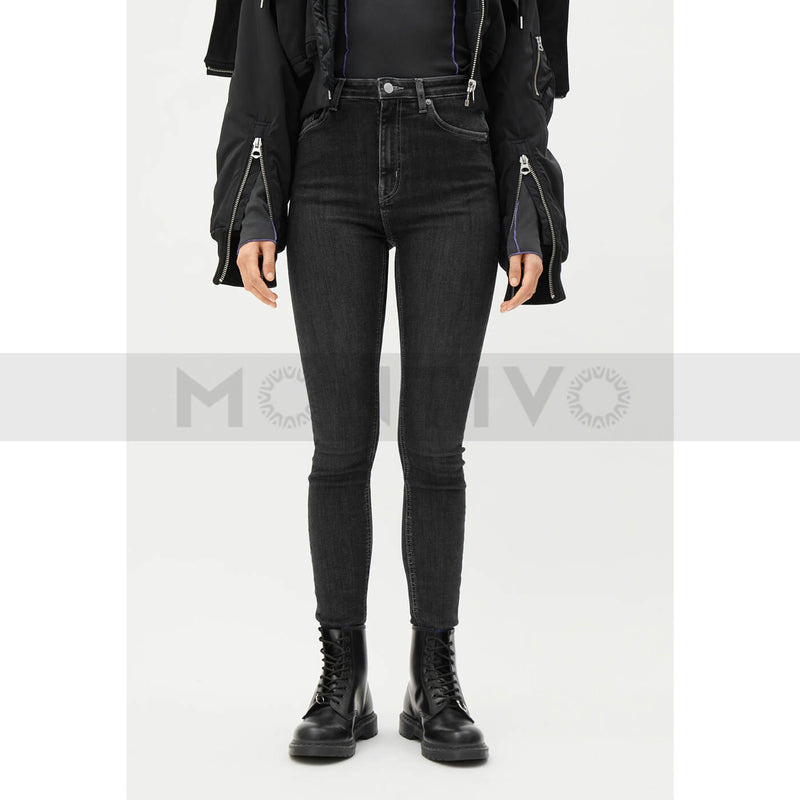 Weekday Extra High Skinny Charcoal Jeans | Montivo Pakistan
