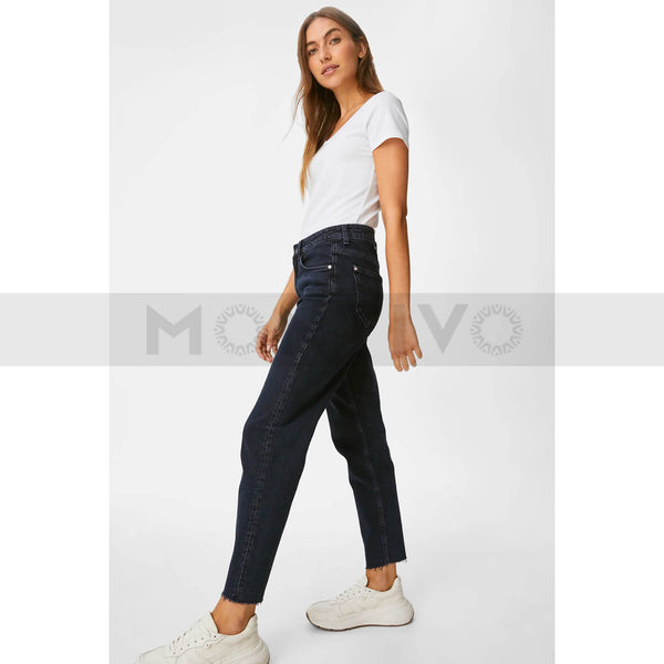 C&amp;A Blue Mom Fit Jeans | Montivo Pakistan