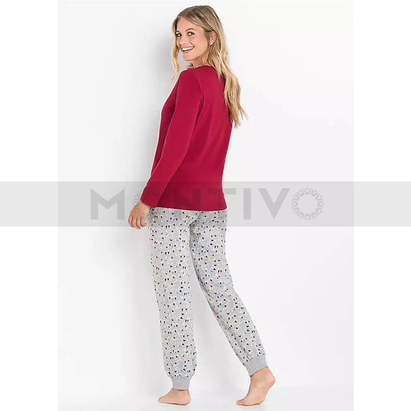 Red Snow Pyjama Suit | Montivo Pakistan