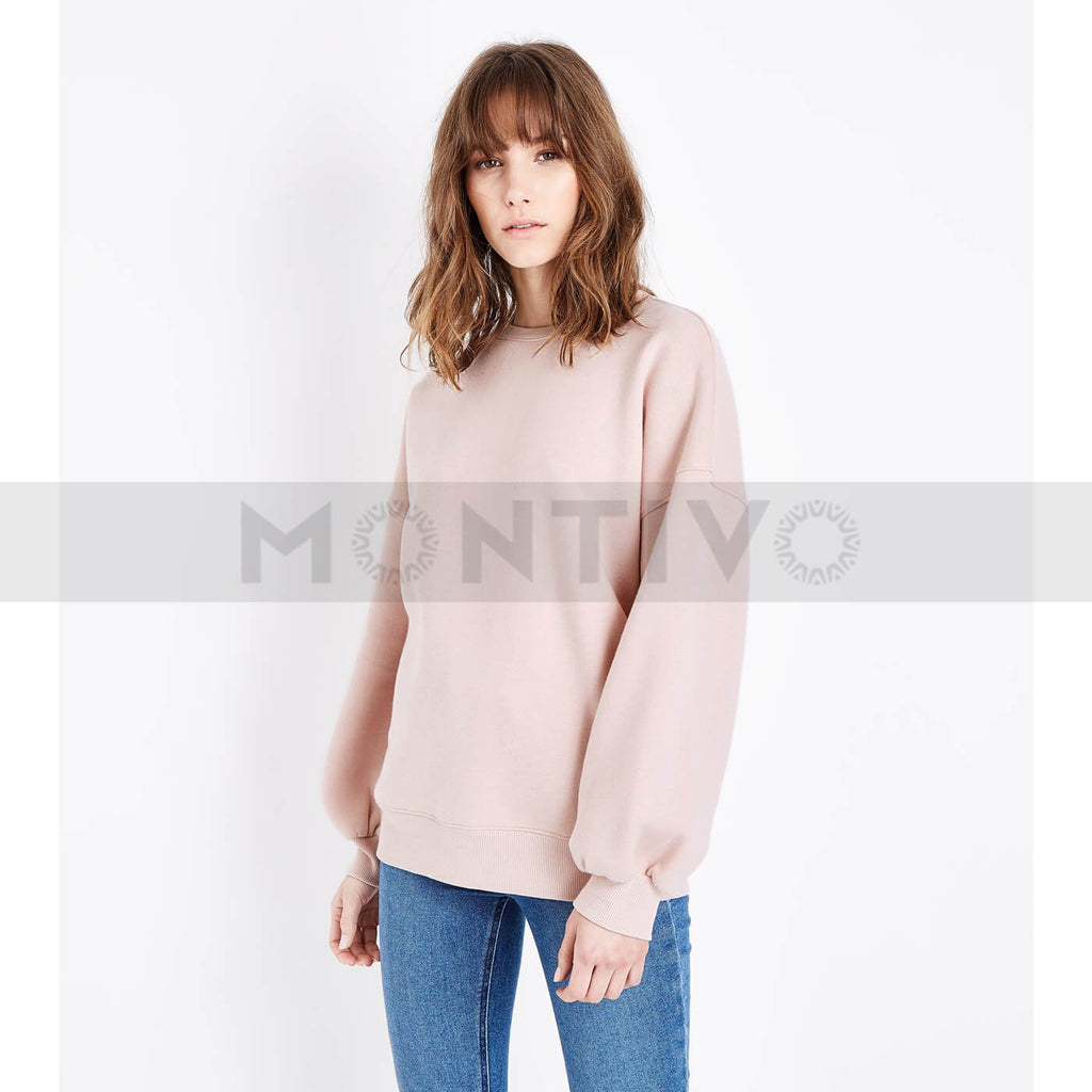 NL Pale Pink Oversized Sweatshirt | Montivo Pakistan