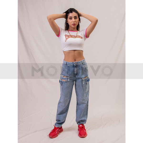 TW Slouchy Cargo Jeans | Montivo Pakistan