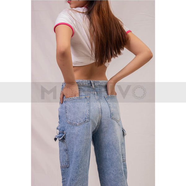 TW Slouchy Cargo Jeans | Montivo Pakistan