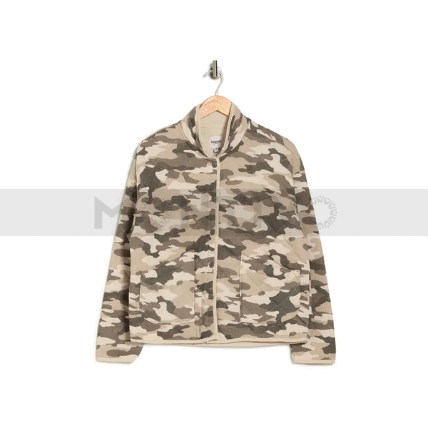 Kensie Green Camo Quilted Jacket | Montivo Pakistan