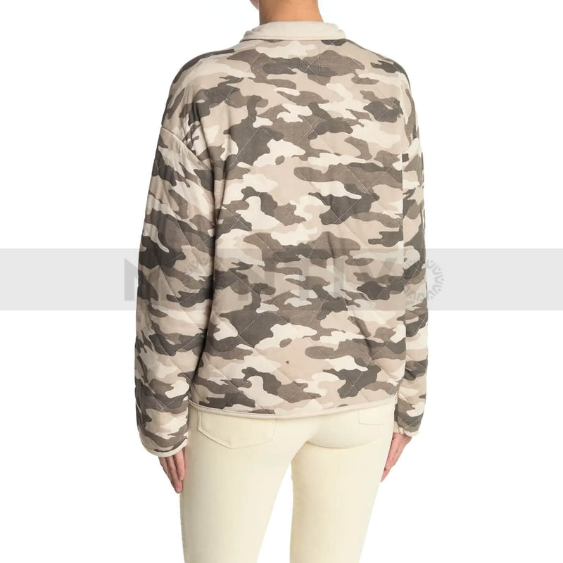 Kensie Green Camo Quilted Jacket | Montivo Pakistan