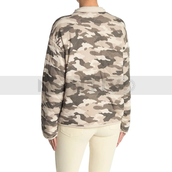 Kensie Green Camo Quilted Jacket | Montivo Pakistan