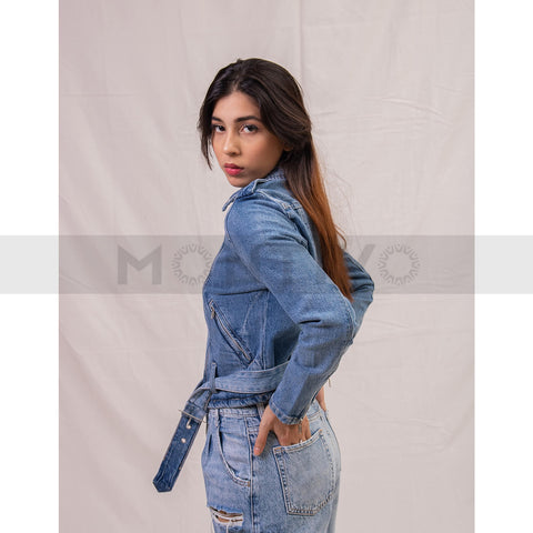 Reserved Biker Denim Jacket | Montivo Pakistan