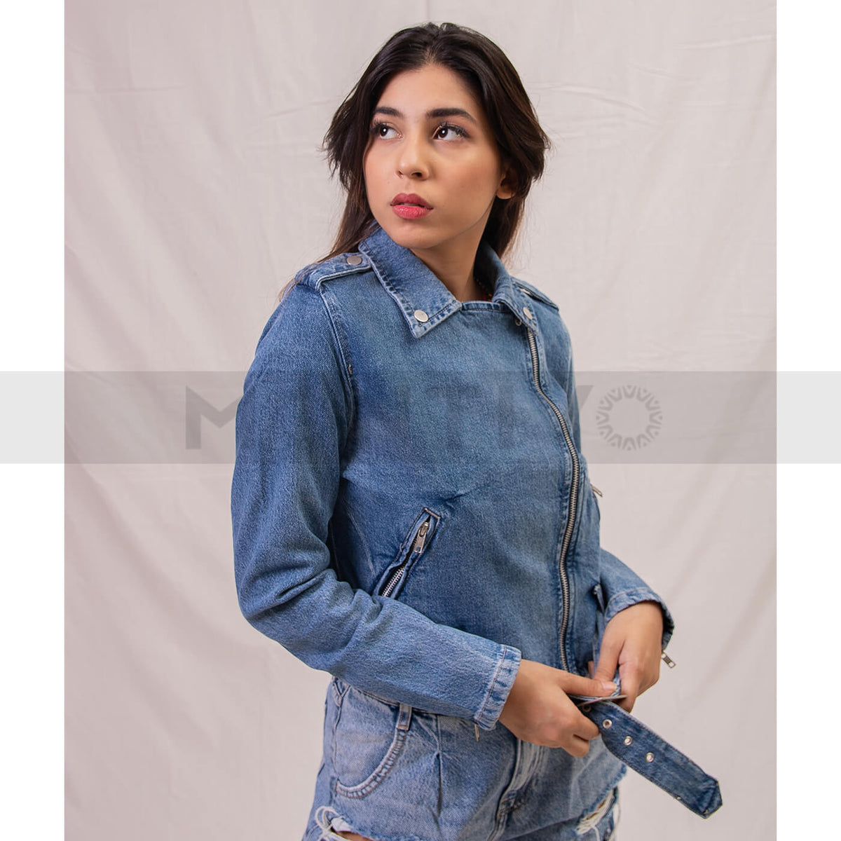 Reserved Biker Denim Jacket | Montivo Pakistan