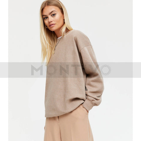 NL Brown Balloon Sleeves Sweatshirt | Montivo Pakistan