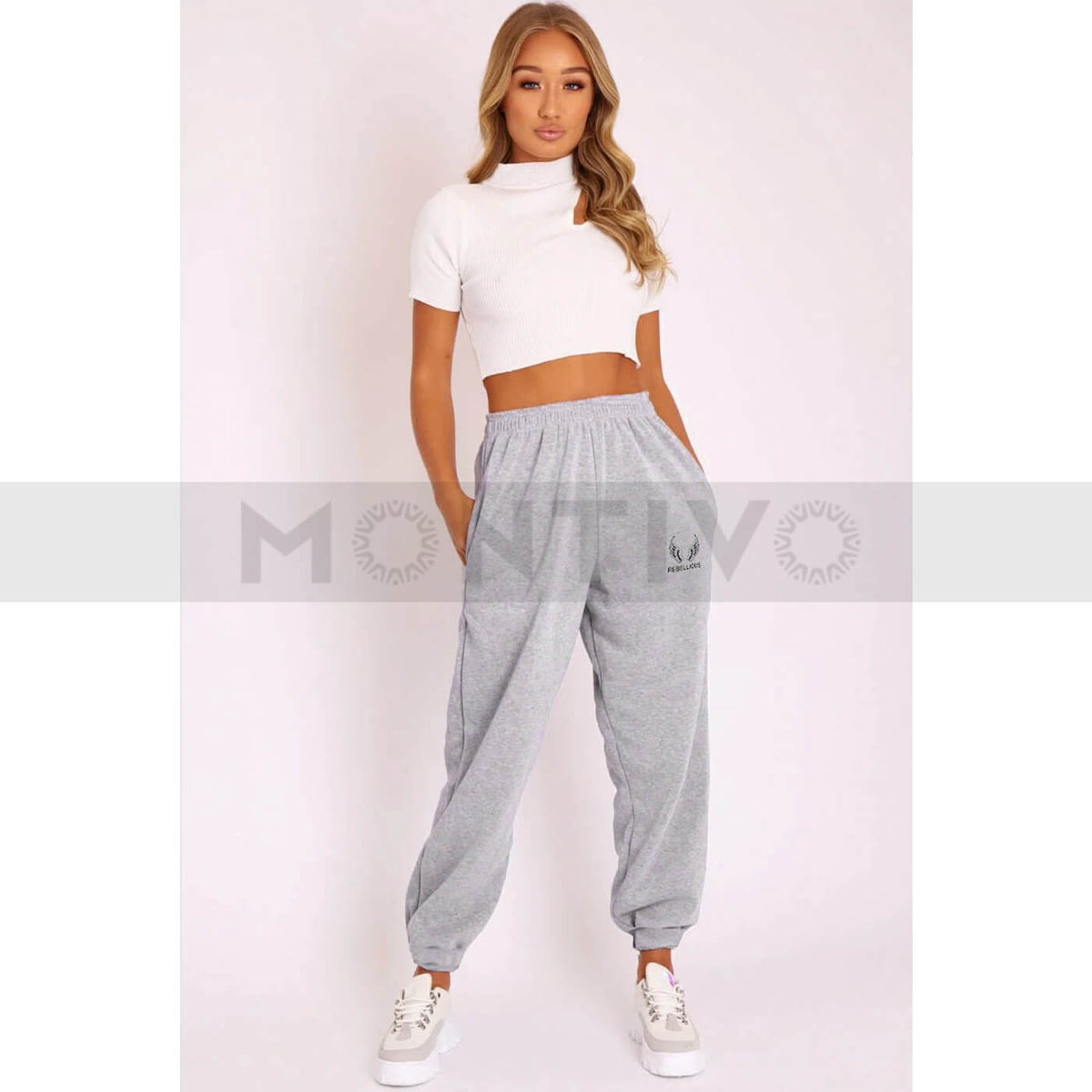 RB Oversized Grey Trousers | Montivo Pakistan