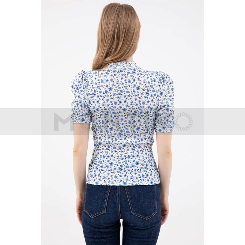 Floral Half Sleeves Top | Montivo Pakistan