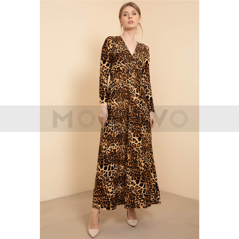 Animal Skin Long Dress | Montivo Pakistan