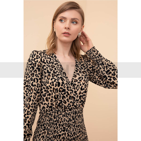 Animal Print Patterned Dress | Montivo Pakistan