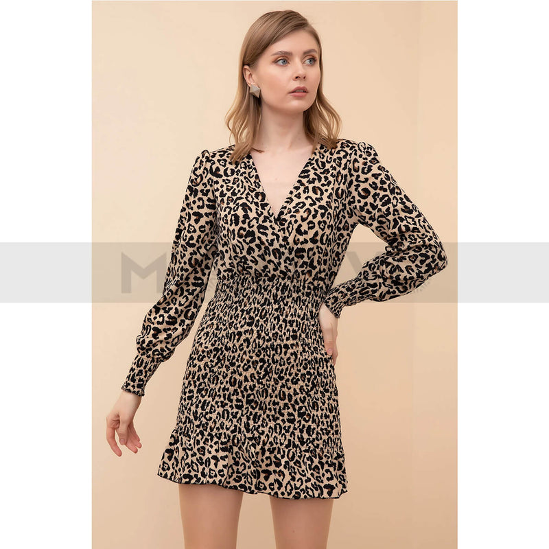 Animal Print Patterned Dress | Montivo Pakistan