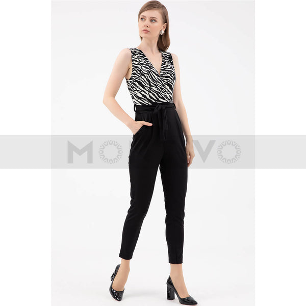 Shirt Collar Belted Jumpsuit | Montivo Pakistan