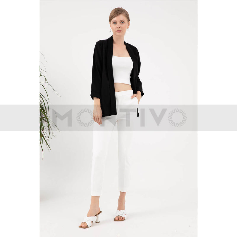 Black Shawl Collar Jacket | Montivo Pakistan