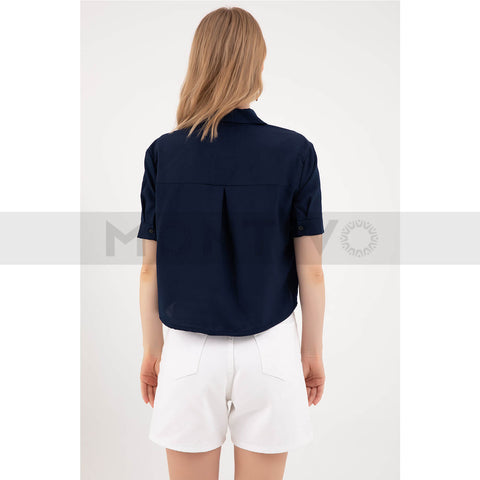 Blue Short Sleeve Shirt | Montivo Pakistan