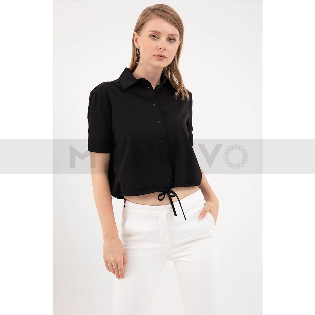Black Short Sleeves Shirt | Montivo Pakistan