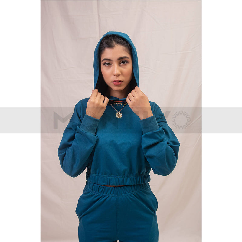 Teal Blue Oversized Co-Ord Set | Montivo Pakistan