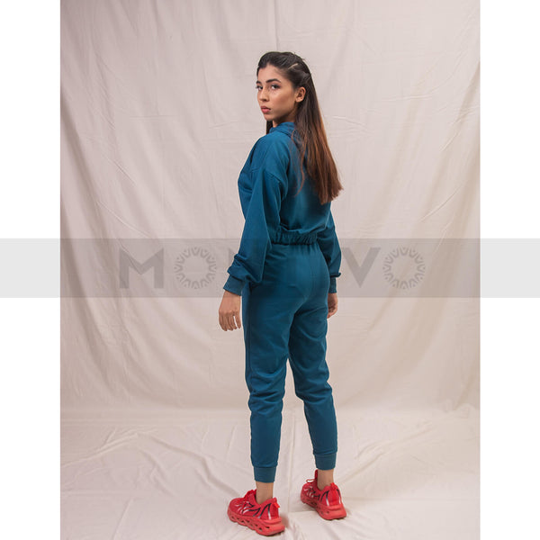 Teal Blue Oversized Co-Ord Set | Montivo Pakistan