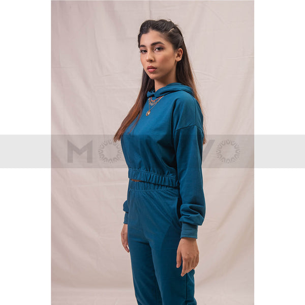 Teal Blue Oversized Co-Ord Set | Montivo Pakistan