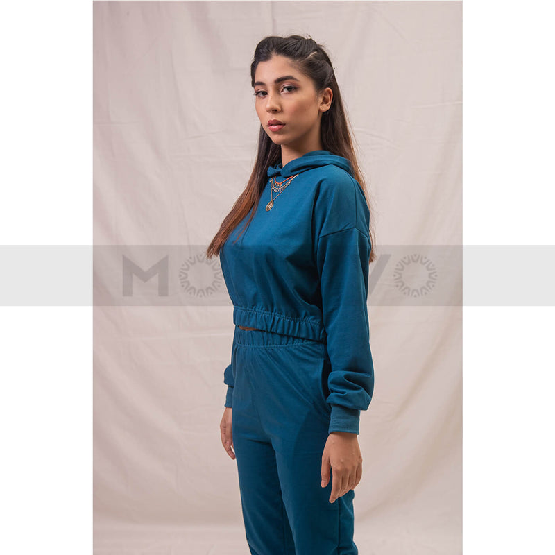 Teal Blue Oversized Co-Ord Set | Montivo Pakistan
