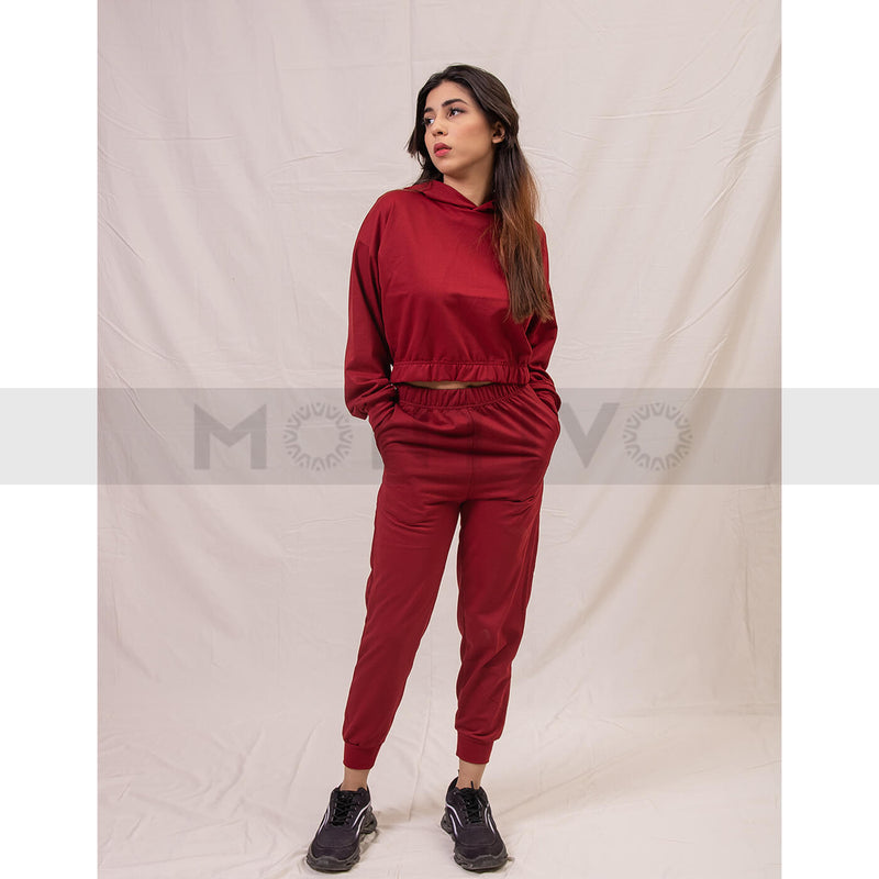 Red Oversized Co-Ord Set | Montivo Pakistan