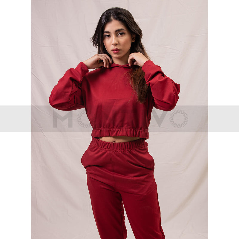 Red Oversized Co-Ord Set | Montivo Pakistan