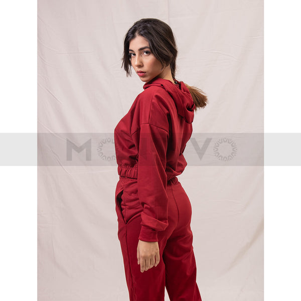 Red Oversized Co-Ord Set | Montivo Pakistan