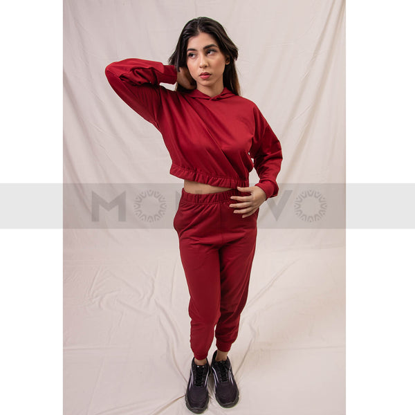Red Oversized Co-Ord Set | Montivo Pakistan